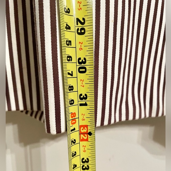 Lauren Ralph Lauren Women's Double Breasted Trench Coat Striped Coat Large - Picture 15 of 15